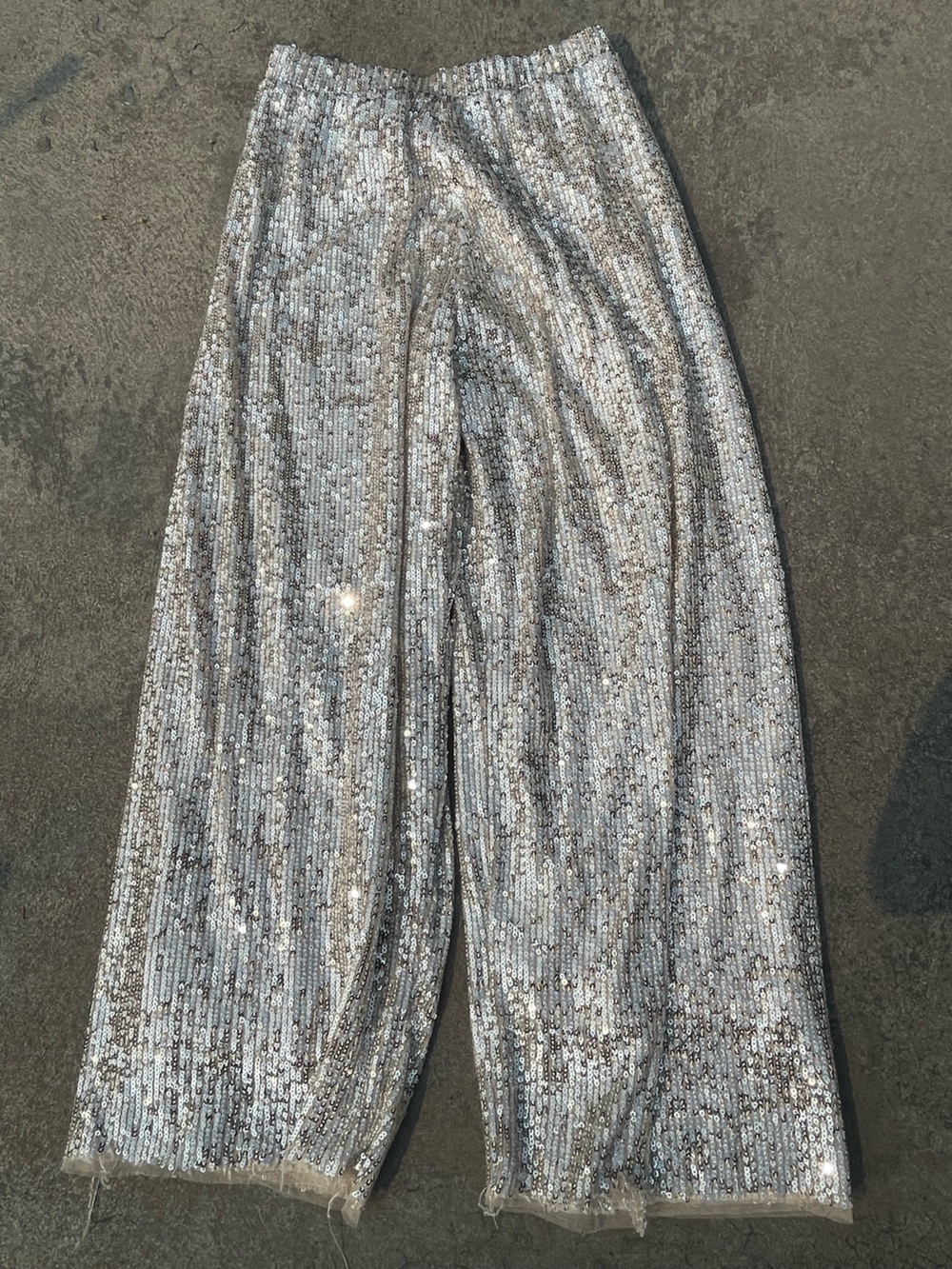 Silver Sequin kids dress pants! Elegant Evening Wear